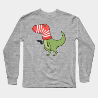 Dangerous Dinosaur Funny Dinosaur Design Long Sleeve T-Shirt